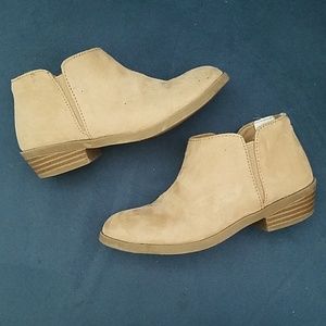 Tan booties